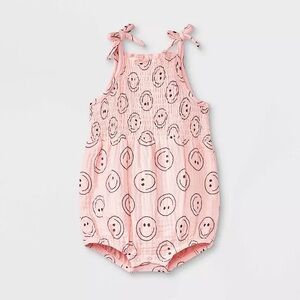 🙂GRAYSON COLLECTIVE🙂 Cotton Bubble in Pale Pink Happy Face